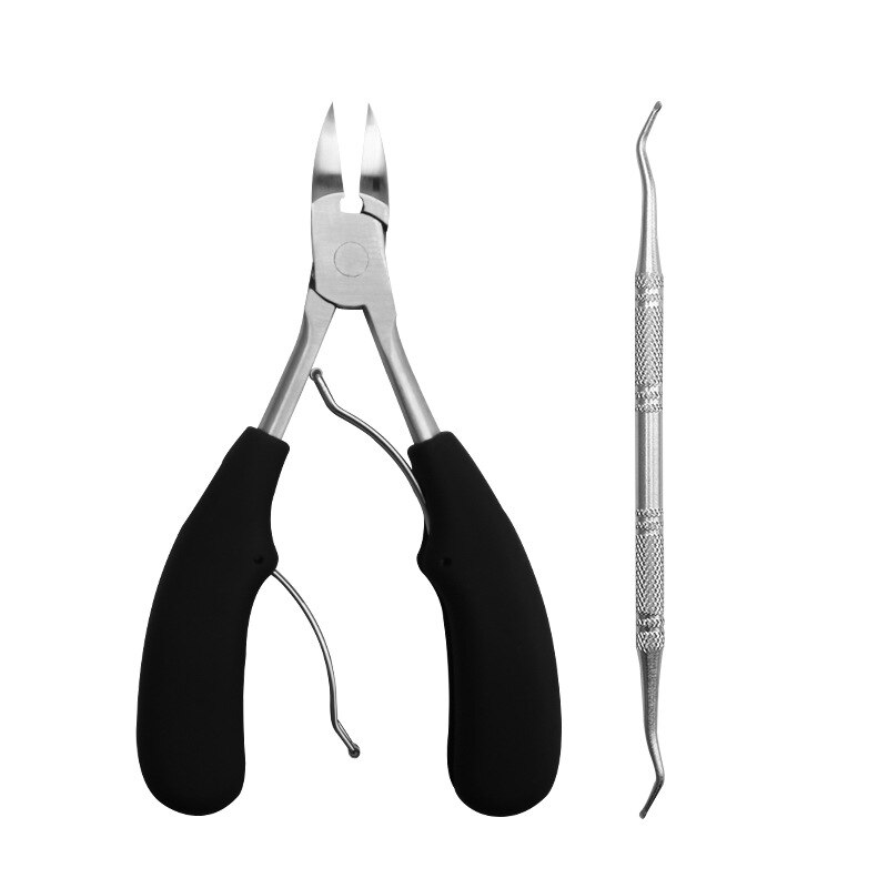 Nail Clipper Set Stainless Steel Toenail Clippers for Thick Ingrown Toe Nail Heavy Duty Precision Nail Scissor Cut Toenails Tool: A