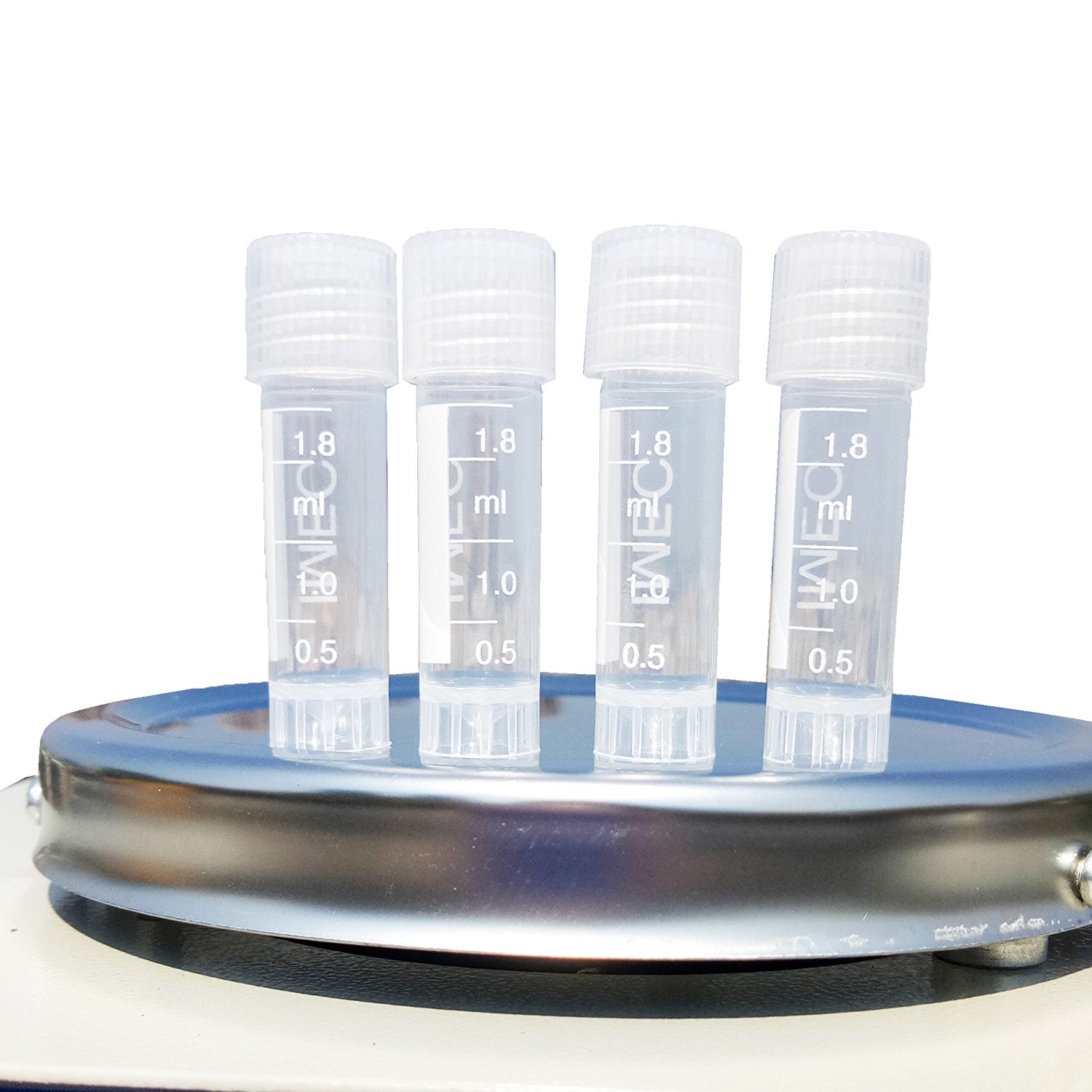 Plastic Test Tube Centrifuge tube 1.8ml Lab Tubes ( Various colors available ) (Orange)