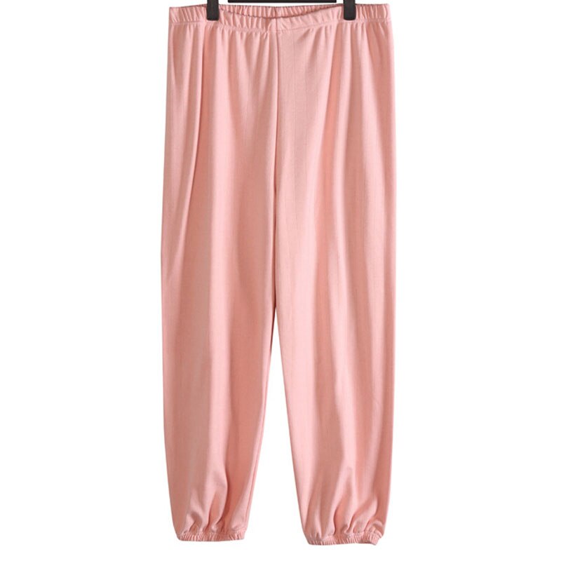 Jesień wiosna męskie spodnie 7XL talia 145cm 5xl 6xl luźna bielizna nocna spodnie od piżamy: Różowy / 5XL