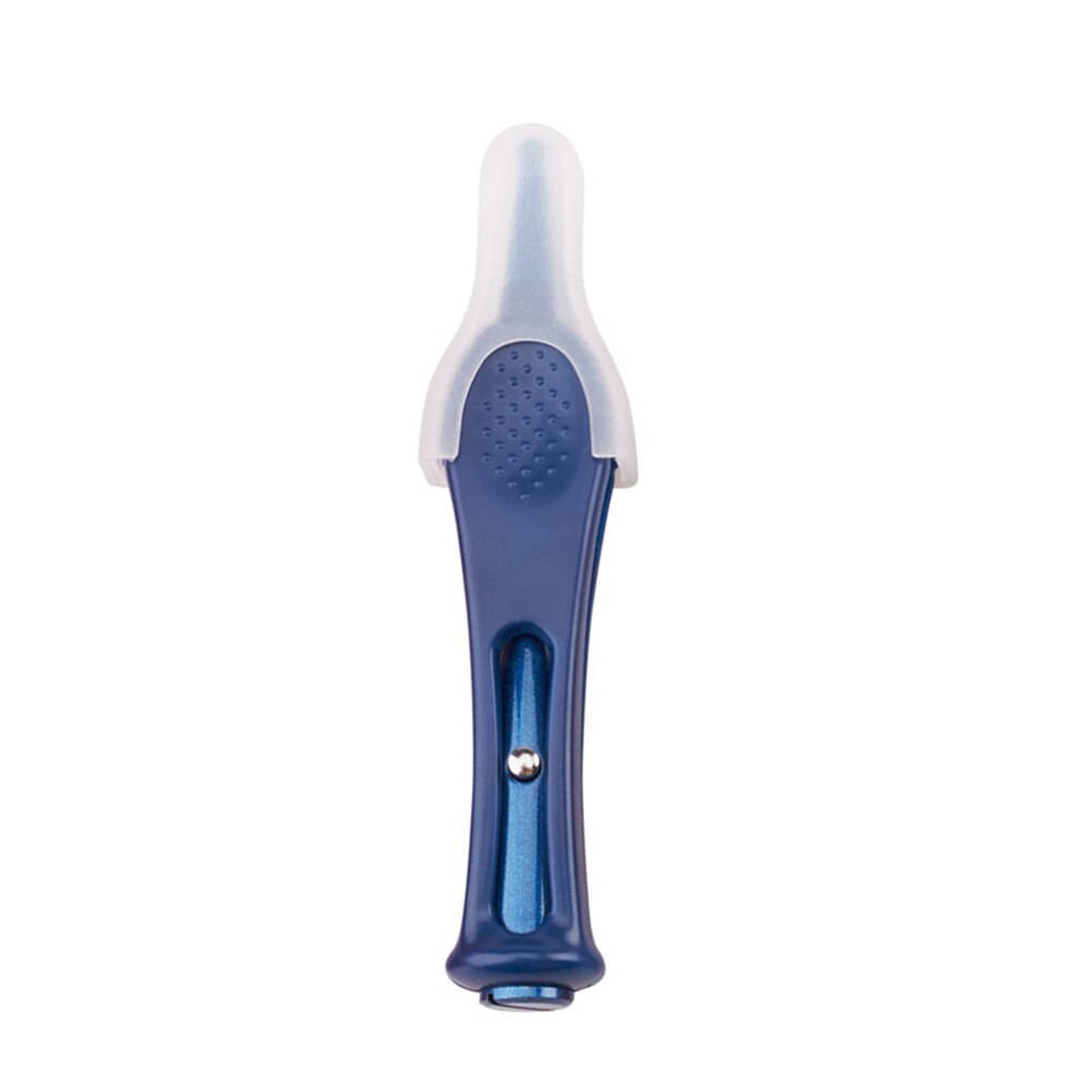 Led baby næse rensning pincet øre rense værktøj øre næse pick navle cleaner remover pincet kropspleje: Blå