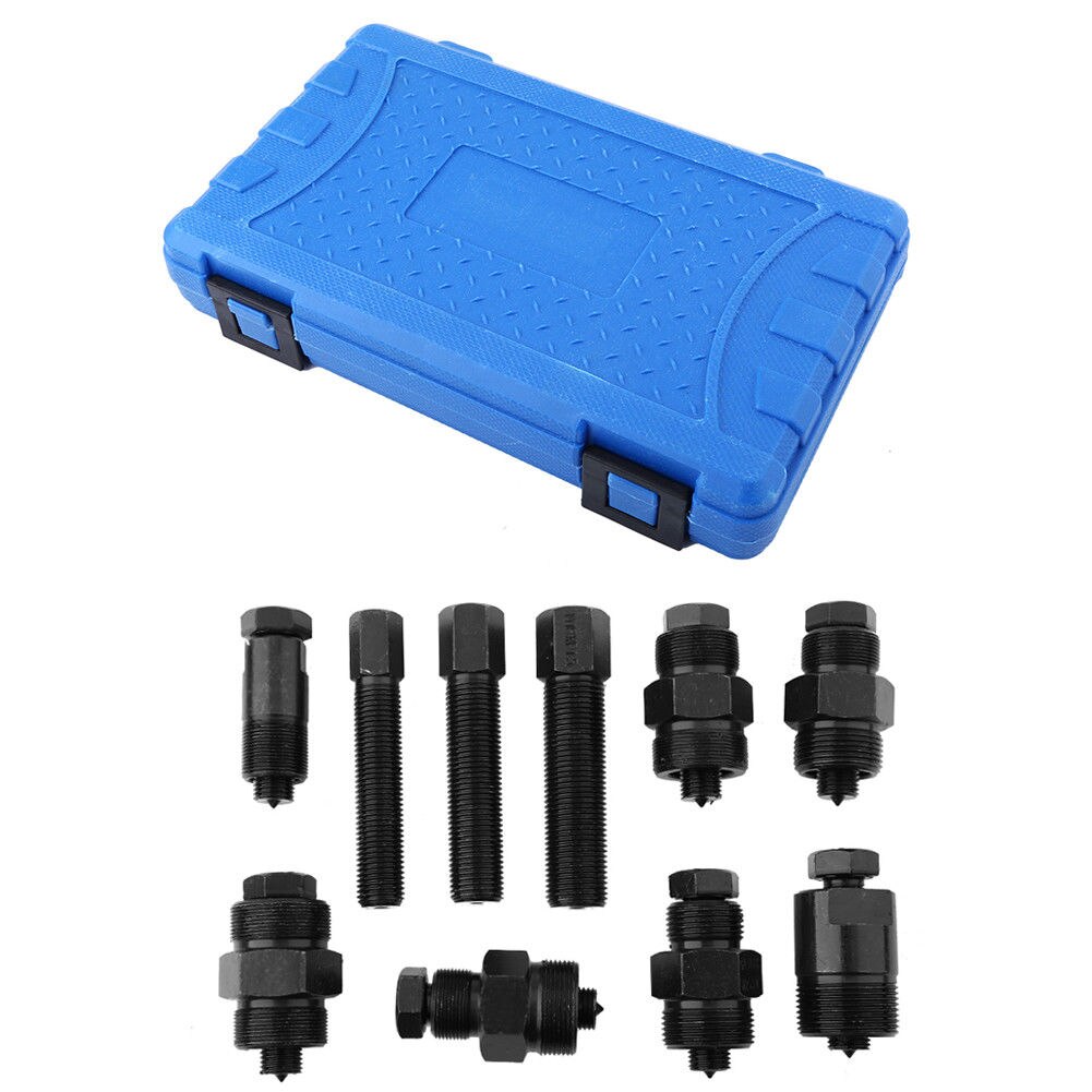 10pcs/Set Motorcycle Timing Control Solenoid Dirt Bike Flywheel Puller Pulling Tool Kit + Case Universal