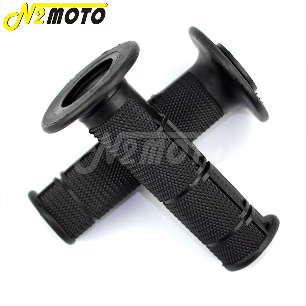 Off Road Universal Motorcycle Black Soft Rubber 22mm 7/8" Hand Grips Racing Pit Dirt Bike Motocross For Honda Suzuki Kawasaki