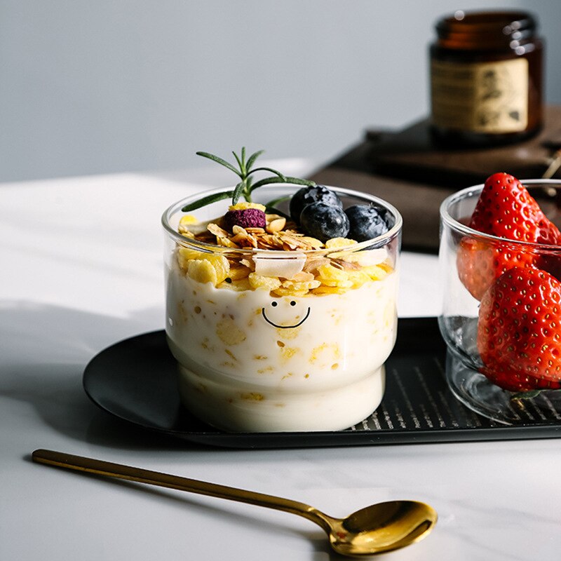 Transparante Glazen Beker Espresso Ijskoffie Mok Aardbei Melk Thee Schattige Kopjes Drinkware Tumbler Whiskey Cocktail Wijn Borrelglas