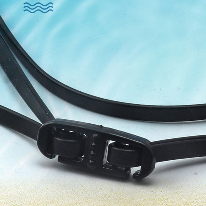 1 Stück Schwimmbrille – Schwimmbrille, mit Ohrstöpseln, professionell, beschlagfrei, kein Auslaufen, UV-Schutz, Weitsicht-Schwimmbrille für