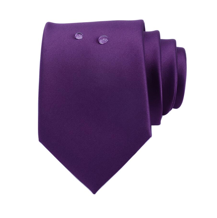 Gusleson silke solidt slips 8cm vandtæt slips til forretnings bryllup klassisk herre rødblå sort slips corbatas: 02
