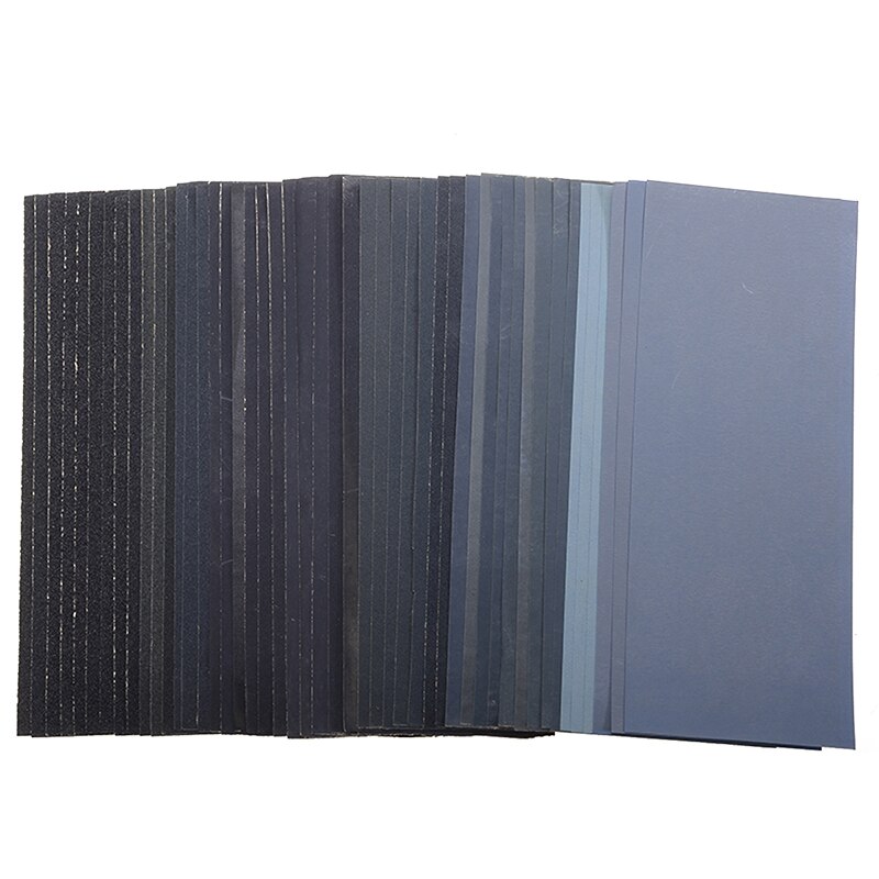 48Pieces Sandpaper Set 120 To 3000 Grit Sanding Paper Wet Dry Abrasive Sand Papers for Wood Furniture 230*93mm