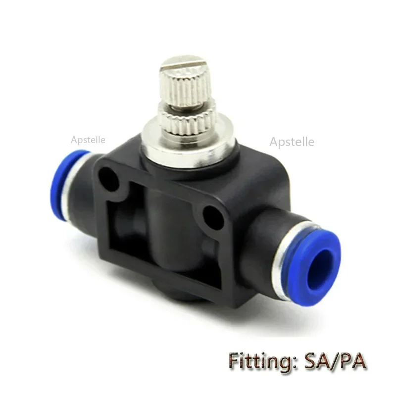 Pneumatisk fitting fittings hurtigkobling luft vandslange rørforbindelser plast pu  py 4 6mm 8mm 10mm 12mm 16mm stik ind i stik: Hvid / 3/4 "