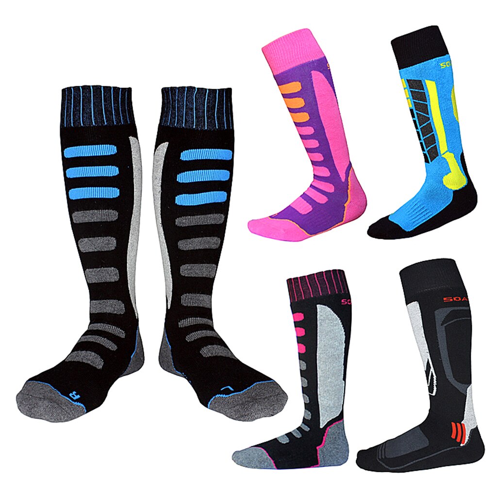 Unisex kinderen volwassenen gewatteerde wintersport thermische prestaties ski snowboard sokken sportsokken thermosokken beenwarmers sokken