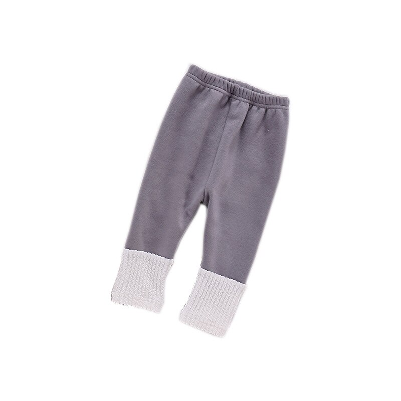 Kids Plush Pants Autumn And Winter Baby Leggings For Boys Girls Plush Thickened Cotton Bottoming Pants