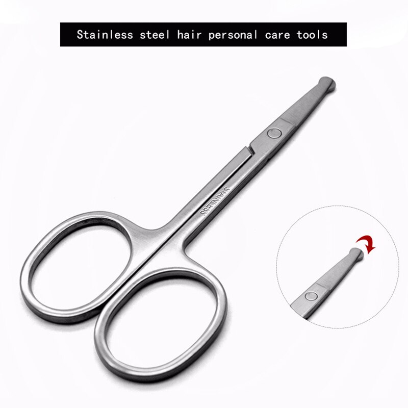 Tijeras de maquillaje de cejas de punta afilada de acero inoxidable para mujer, , corte de pelo facial, tijeras de pinza, herramienta de belleza 88 WH998,