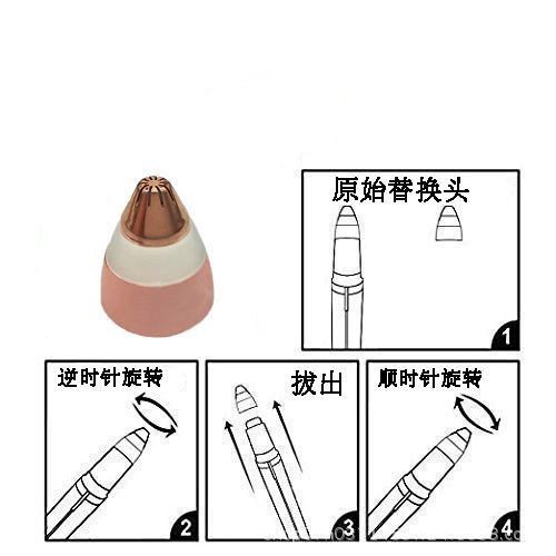 Xiao-minidepiladora eléctrica para cejas, máquina de afeitar portátil para eliminar el vello Facial, sin dolor, para mujeres: Caqui oscuro