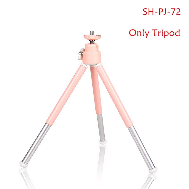 Tripod for Phones Stand Portable Flexible Selfie Tripod With Bluetooth Remote Ball Control Holder Camera Universal Photography: Mini Tripod Pink