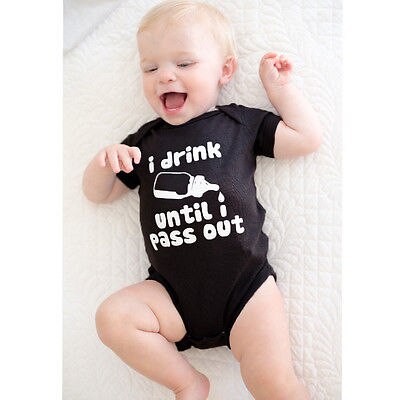 Summer Milk Bottle Newborn Baby Boy Girl Romper Short Sleeve Casual Toddler Kids Clothes One Pieces Outfits