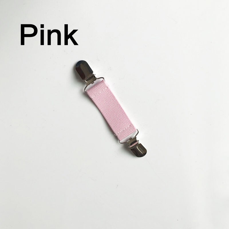 Clip en métal argenté pour robe et pantalon, vêtement, extension de ceinture, accessoire multifonction pour drap de lit fixe, canapé, 1 pièce: Pink