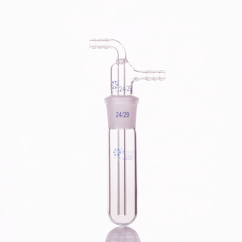 Hydrazine with ground mouth 24/29,Capacity 25ml,Detachable straight cold hydrazine,Split straight cold trap