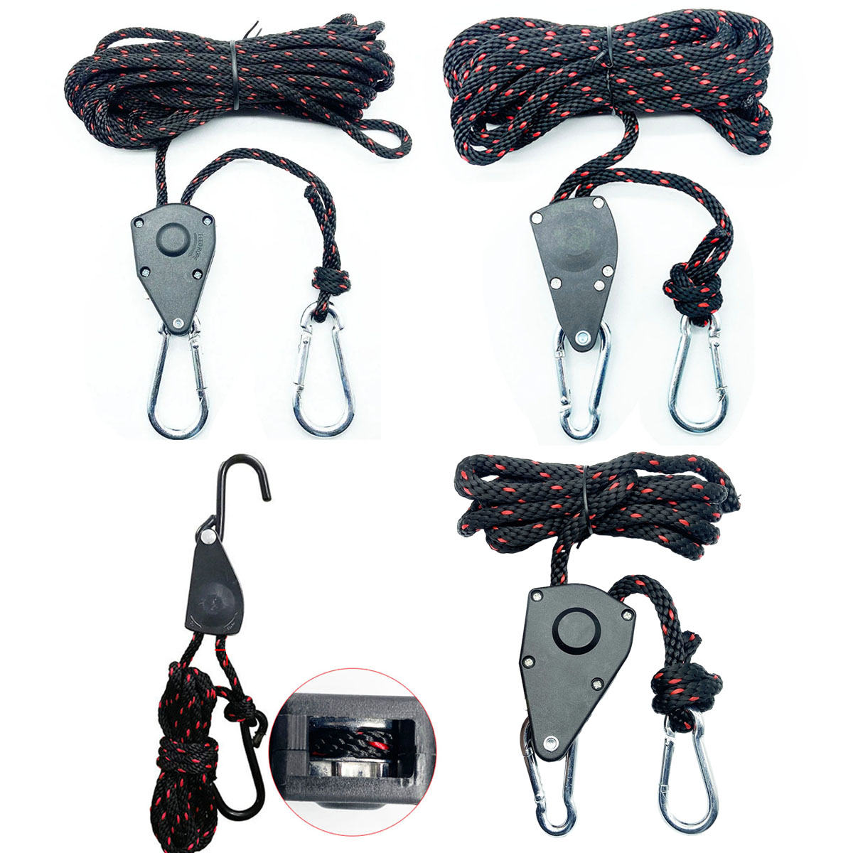 4/6/10mm Zelt Einstellbare Seil Verschluss Feste Schnalle Riemenscheibe Schlüssel Ratsche KleiderbüGel Lichter Heben Camping Markise Wind Seil