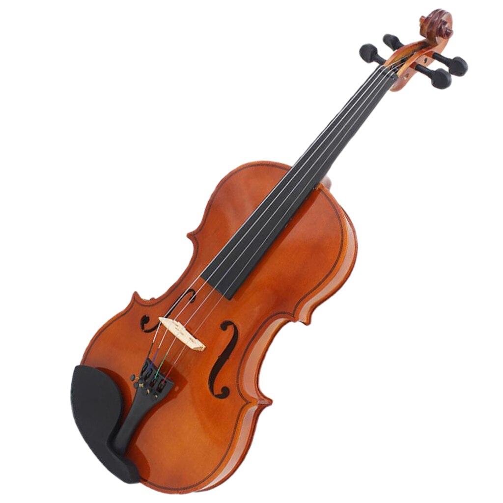 Basswood Violin 3/4 Size Violin Fiddle Basswood Bow Rosin w/ Carry Bag