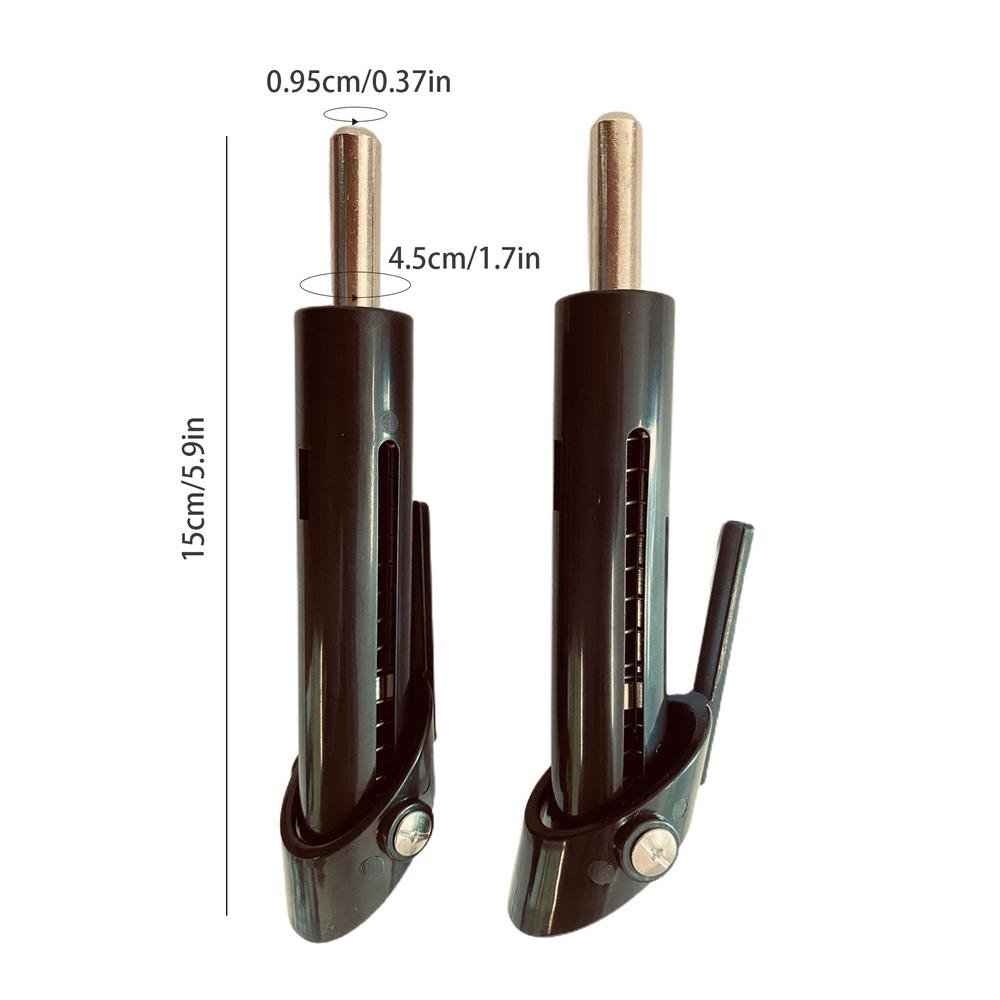 Pasador de pila de pesas de 9,5mm para entrenamiento de fuerza física, máquina de pesas, bloqueo de Pin, Pin de detección de pesas portátil para gimnasio y Fitness: Negro