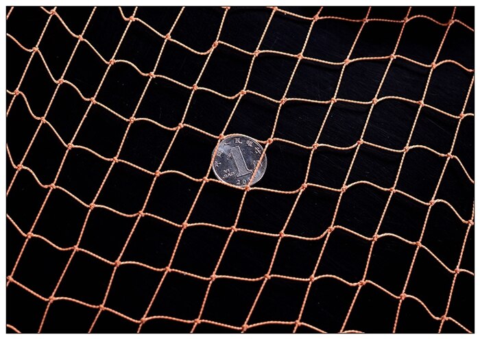 Finfisk kastenet brun multifilament med skive let kaste fangst fiskenet håndkast netværk lille net jagtfælde fluenet