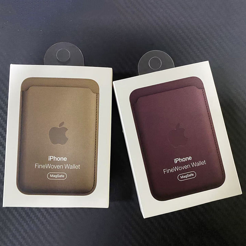 hoesje voor iPhone 16 originele Apple lederen Magsafe portemonnee magnetische kaarthouder 14 12 13 15 Pro Max Plus hoesjes Cover accessoires