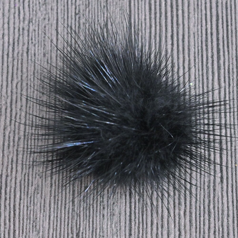Magnetic Pom Pom (14 Colors ) nail charms 5 Pcs POM POMS FOR NAILS Pom-pom nails are the cutest nail art: Black