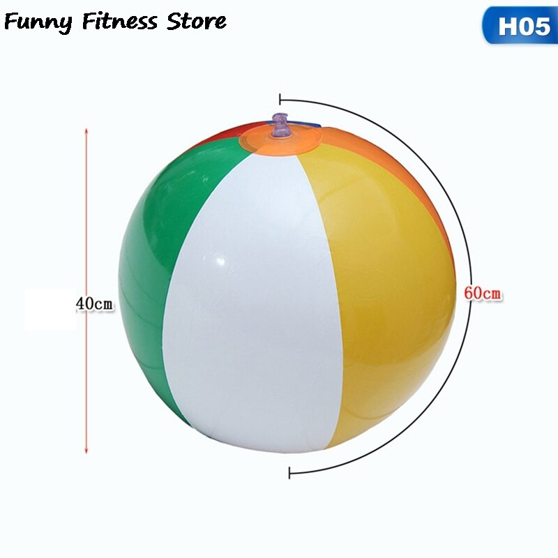 Pelota de playa para piscina, pelota inflable de verano para exteriores, pelotas que rebotan en el agua, juego de agua para niños, pelotas de burbujas para adultos, deportes: 40cm-colorful