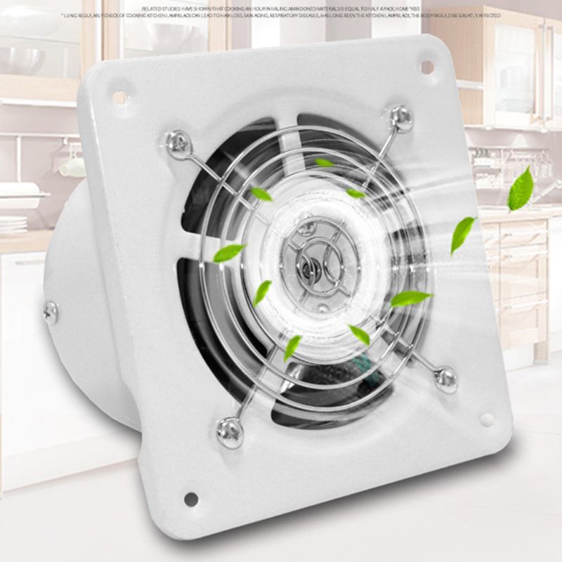 4 Inch Extractor Exhaust Fan Quiet Air Ventilation Fans 25W Wall Window Ventilator for Toilet Bathroom Kitchen Room