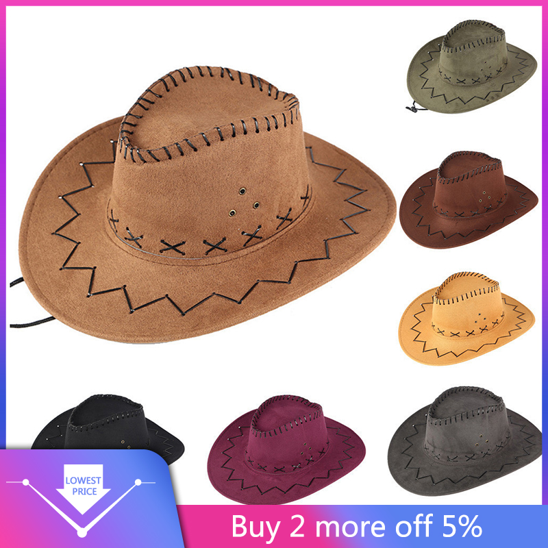 Unisex vuxen cowboyhatt mongolisk hatt gräsmark solskyddsmössa hattar för man och kvinnor sommarhatt solhatt