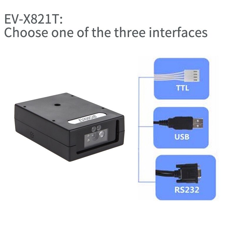 2D Fixed barcode reader Barcode module CMOS USB/TTL/RS232 interface Kiosk Equipment Vending Fixed Barcode Scanner
