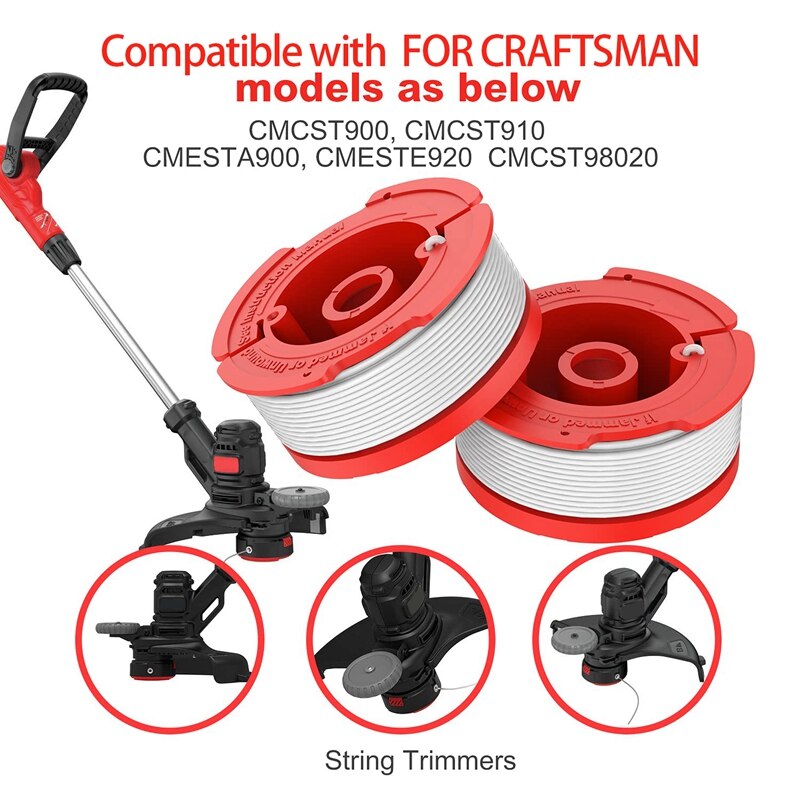 30Ft 0.065 Inch Line String Trimmer For CRAFTSMAN Autofeed System Replacement CMZST065 CMZST120SC String Trimmer Edger