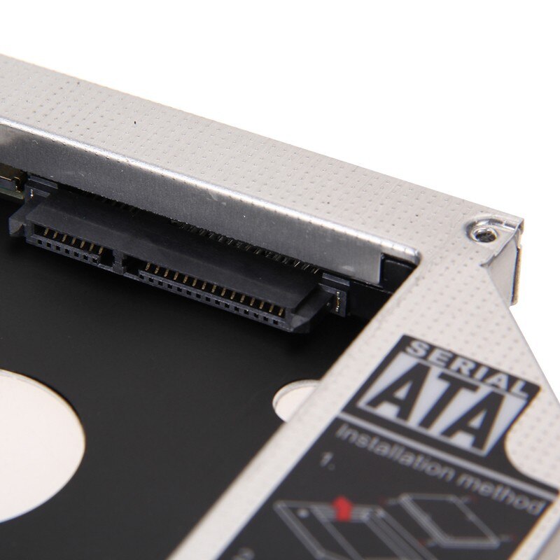 Aluminium 12,7mm 9,5mm HDD Gehäuse Zweite SATA Computer Festplatte Adapter Bay Caddy 12,7mm Universal-CD/DVD-ROM Optical Bay