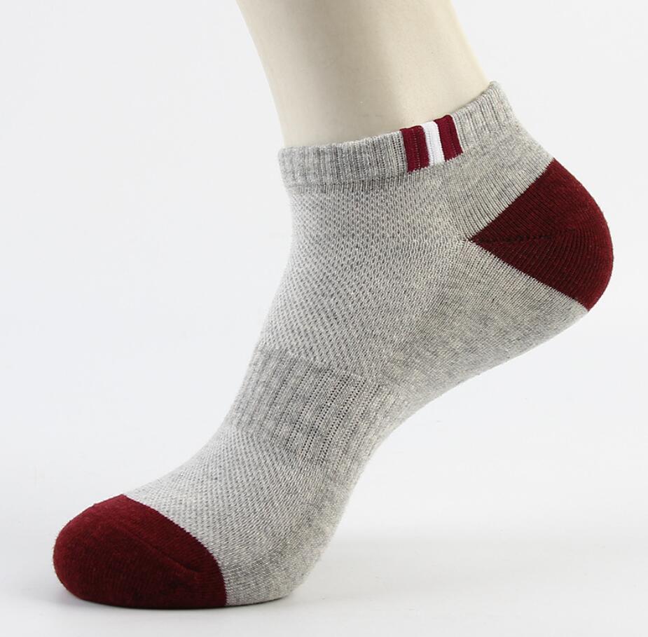 Cotton Socks Men Thin Cycling Socks Low Ankle Socks Sport Athletic Socks Women Sock Sneaker Basketball Socks Men: wine