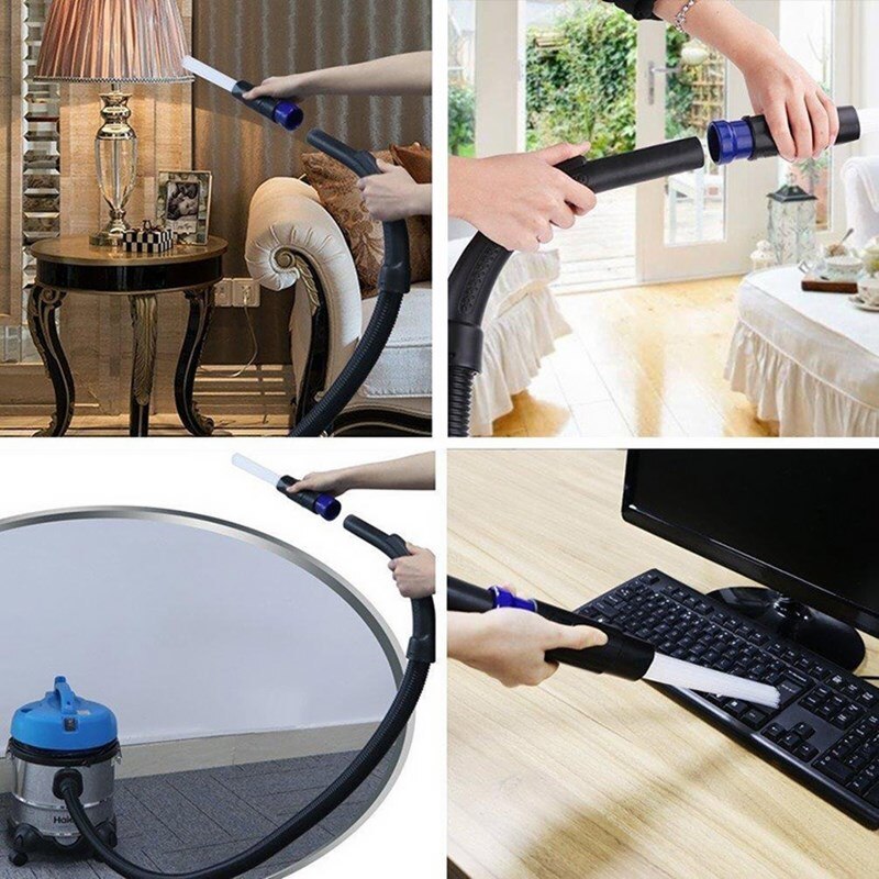 Dusty Brush Vacuum Cleaner Multifunction Straw Tube Dust Dirt Remover Brush Portable Universal Vacuum Remover Cleaning Tools