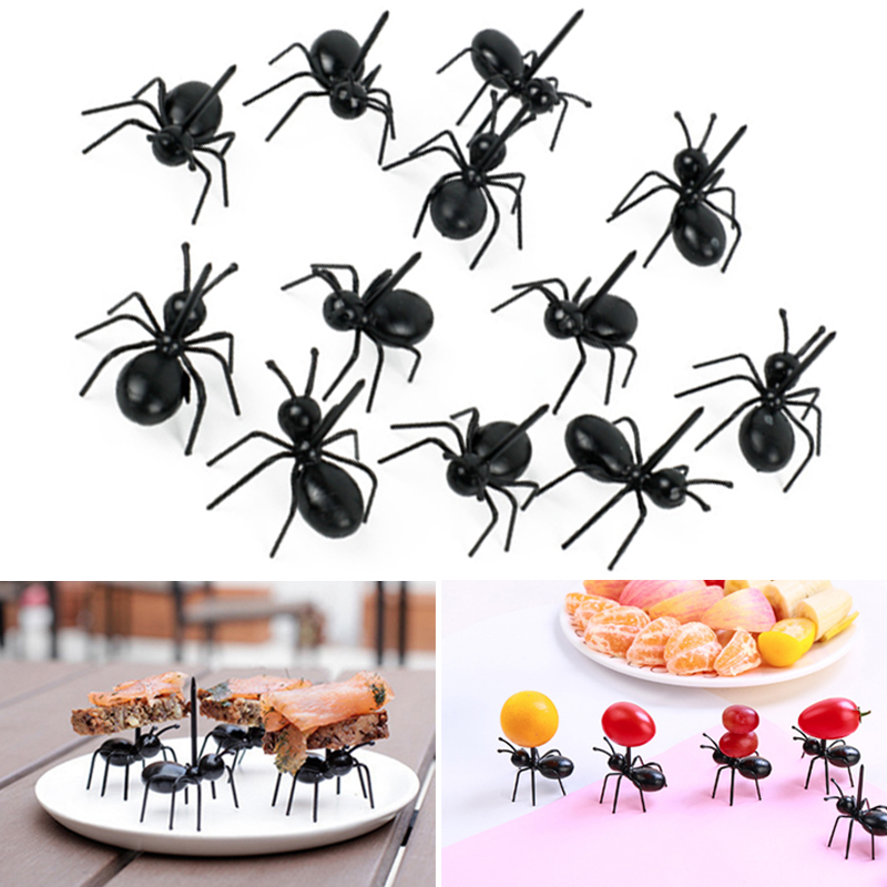 6/18Stck Ameise Obst Gabel Besteck Kuchen dekoration Ameise bilden Gabeln Kuchen Nachtisch Heimat Küche Party Abendessen Obst dekoration