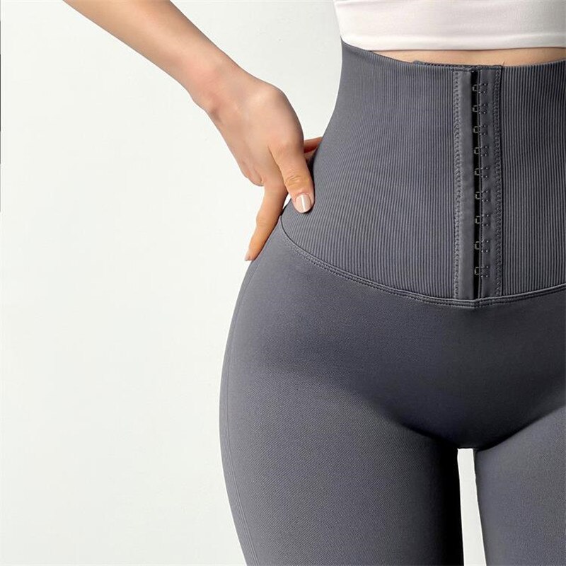 Seamless High Waist Compression Sports Shorts Women Abdomen Adjustable Push Up Yoga Shorts Stretchy Running Gym Fitness Short