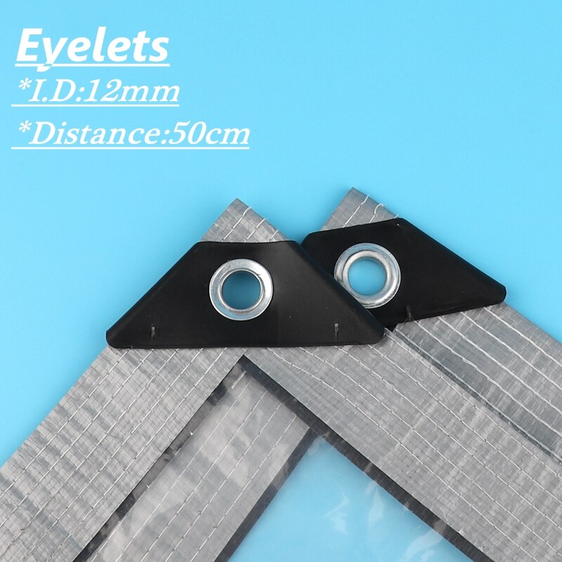 0.2Mm Pe Wit Transparant Regendicht Doek Tuin Planten Cover Schuur Venster Waterdicht Zeildoek Balkon Luifel Camping