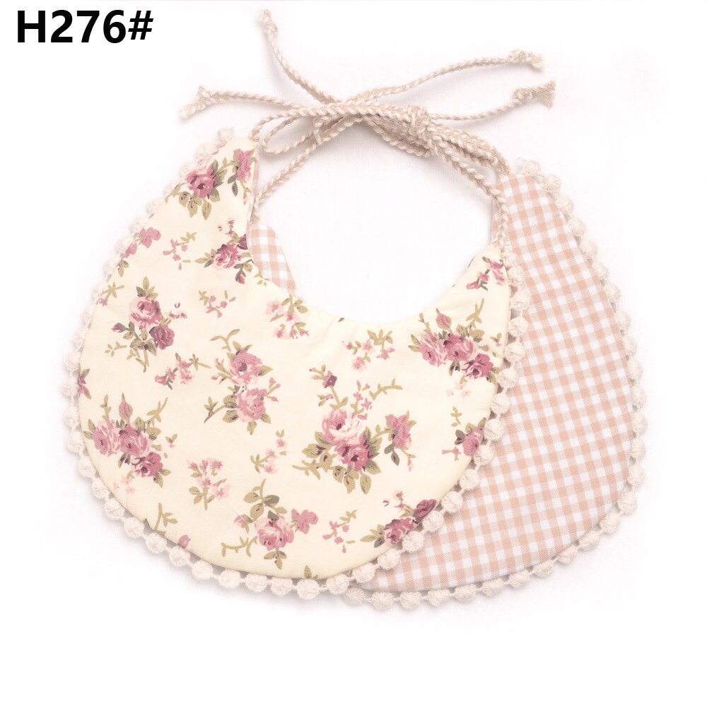 Peuter Baby Meisje Jongen Slabbetjes Handdoek Kids Diner Voeden Zachte Dubbeldeks Slabbetjes Burp Doeken: H276