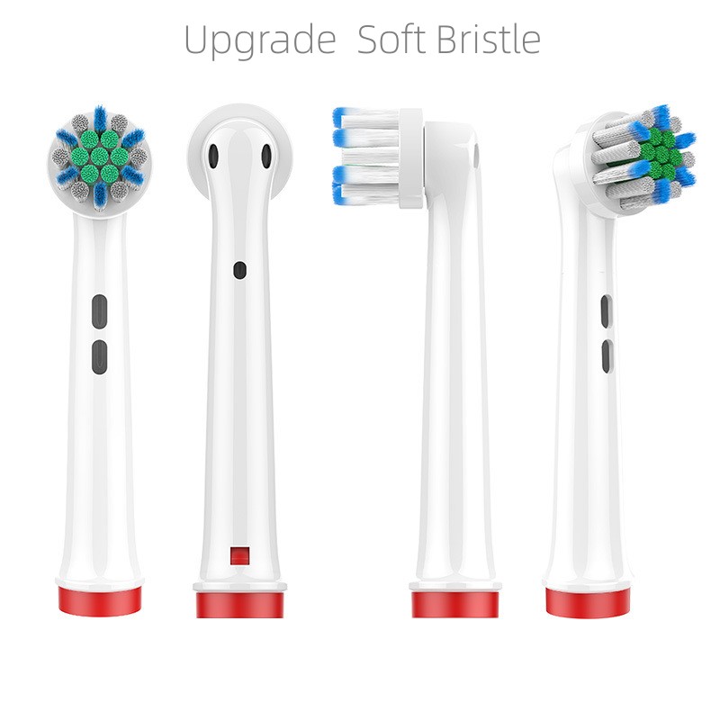4Stck Dupont Borsten Elektrische Zahnbürste Köpfe Zähne Aufhellen/Tägliche Reinigung/Präzision Reinigung/Weiche Pflege Zähne funktion Für Oral B: Blau