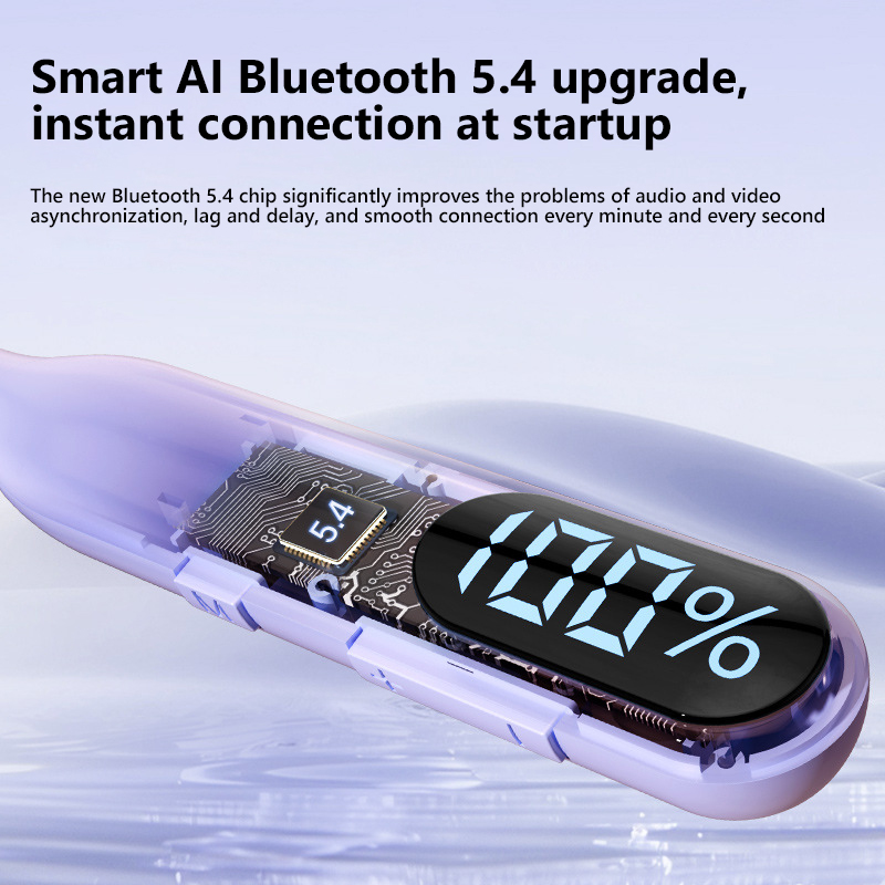 Xiaomi 5.4 LED Display Stereo Wireless Earphones Gaming Headphones Sports Waterproof Hanging Neck Headphones Headset