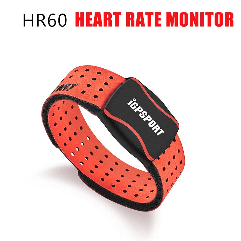 IGPSPORT HR40 ordinateur moniteur de fréquence cardiaque capteur SPD61 vélo chronomètre Cadence capteur de vitesse C61 ANT + bluetooth capteur sans fil: HR60 Red