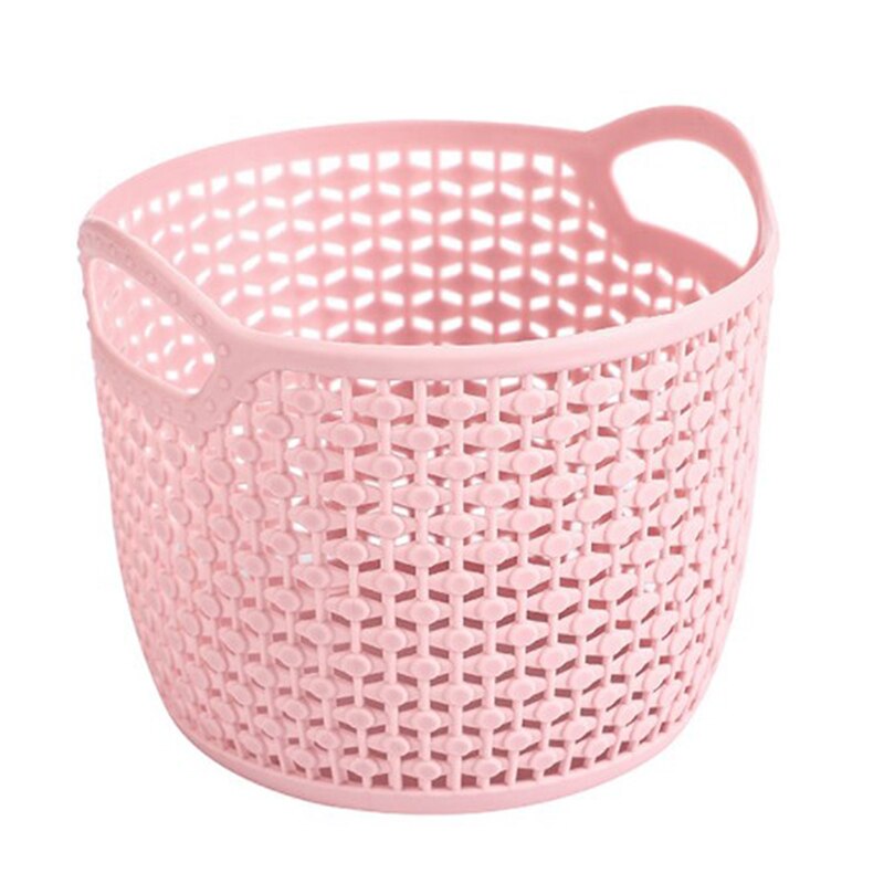 Hollow Portable Storage Basket Home Desktop Storage Basket Plastic Woven Basket For Home Decor корзина для бани