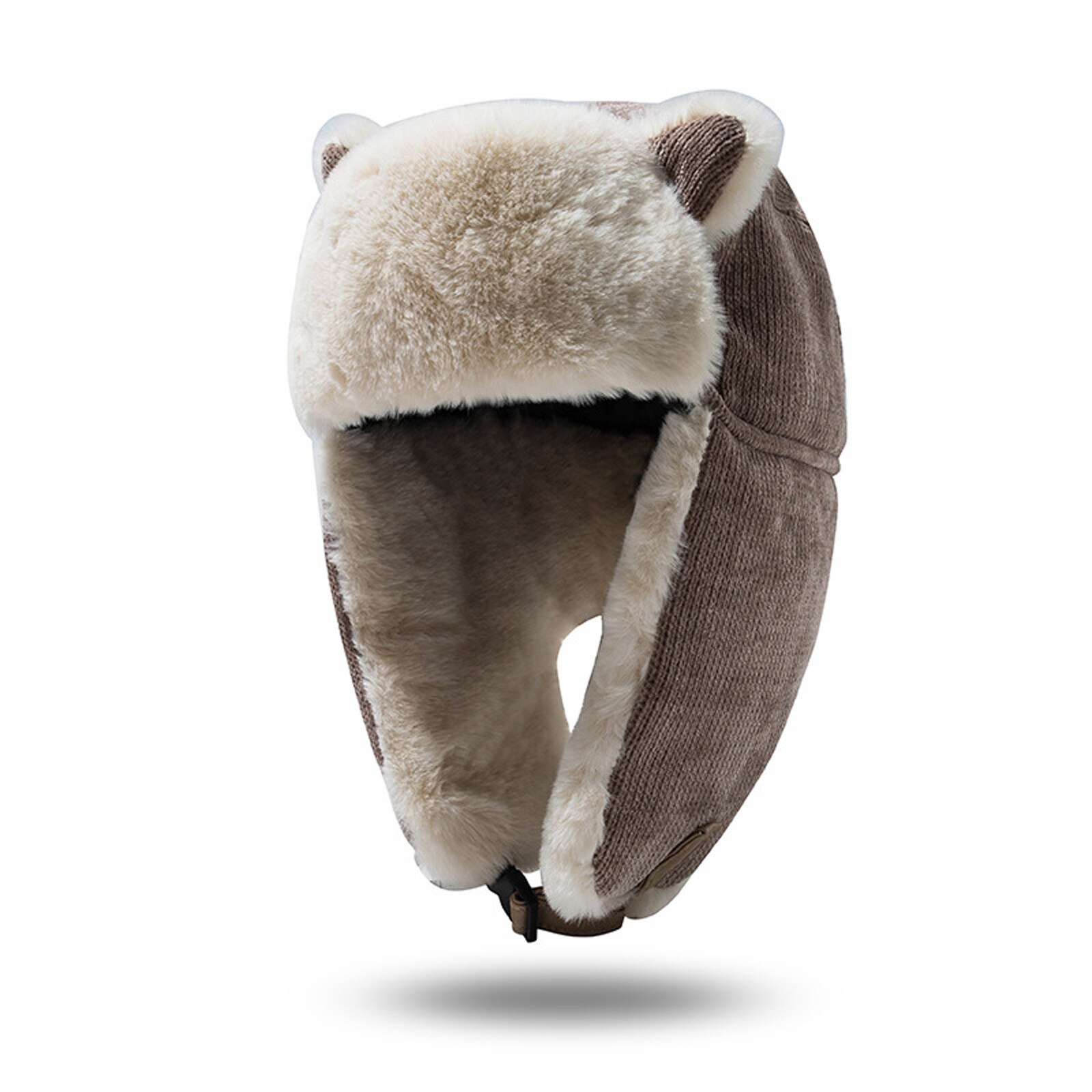 Cappello invernale da Donna pelliccia orecchie di gatto di alta qualità Cappello da fulmine Cappello in mucchio ispessito protezione dell'orecchio Cappello Donna Inverno Lusso: KH