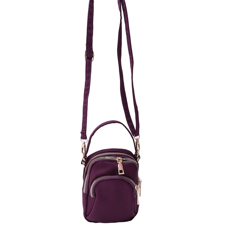 Mini bolsa feminina bolsa de moda casual sólida bolsa de ombro versão coreana selvagem bolsa de telefone crossbody sacos para mulher: purple