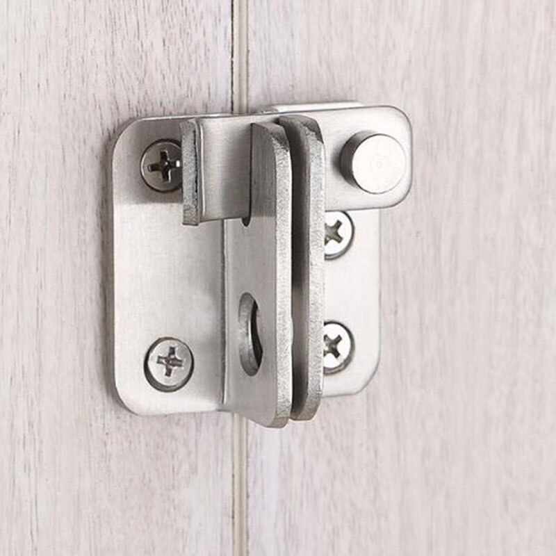 Stainless Steel Bolt Anti-theft Security Door Thick Thicken Bolt Locker Lock Hasp Simple Turn On Left / Right Brief Household