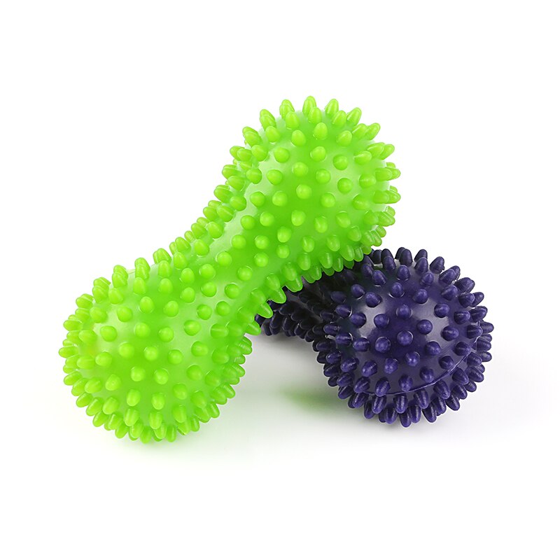 Peanut Massage Ball Spiky Trigger Point Relief Pain Stress Sensory Ball Therapy Health Care Gym Muscle Relex Apparatus Silicone
