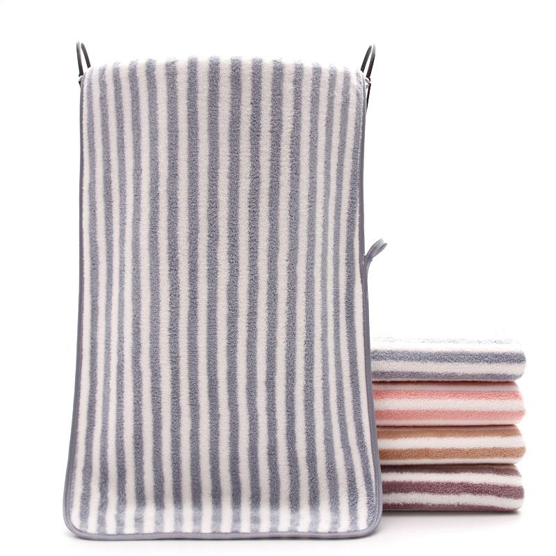 Gestreepte badhanddoeken voor volwassenen, zachte absorberende handdoeken van polyester, handdoek voor thuis, familiebadhanddoeken, handdoeken voor in de badkamer: 13