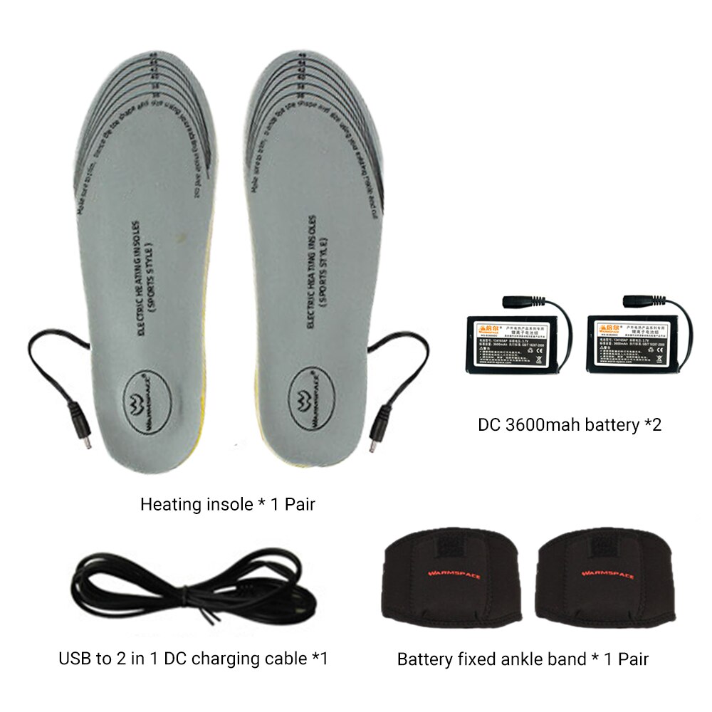 Heated Insoles Winter Shoe Inserts Charged Electric Insoles Keep Warm Shoes Boot Foot Pads Battery Powered