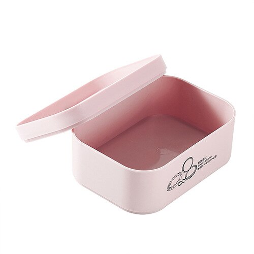Cosmetic Storage Box Plastic with Lid Finishing Box Thickening Large Superimposed Compartment Mask Box Skin Care Products: small pink