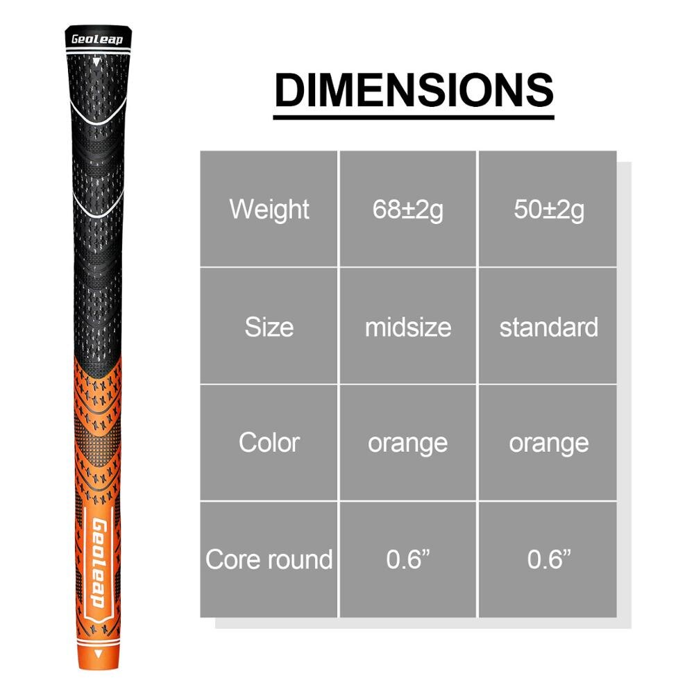 Geoleap ACE-C Golf Grips 10 Stks/partij, Hybride Golf Club Grips, Multi Samengestelde, Standaard, 10 Kleuren Optioneel,
