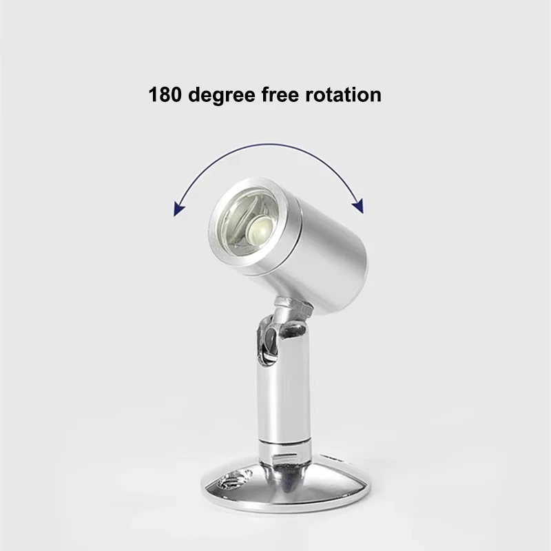 Mini led-display spotlight  dc 5v 12v . lavspenningsdisplaylys 2 stk 3w diy-lampe for utstyr